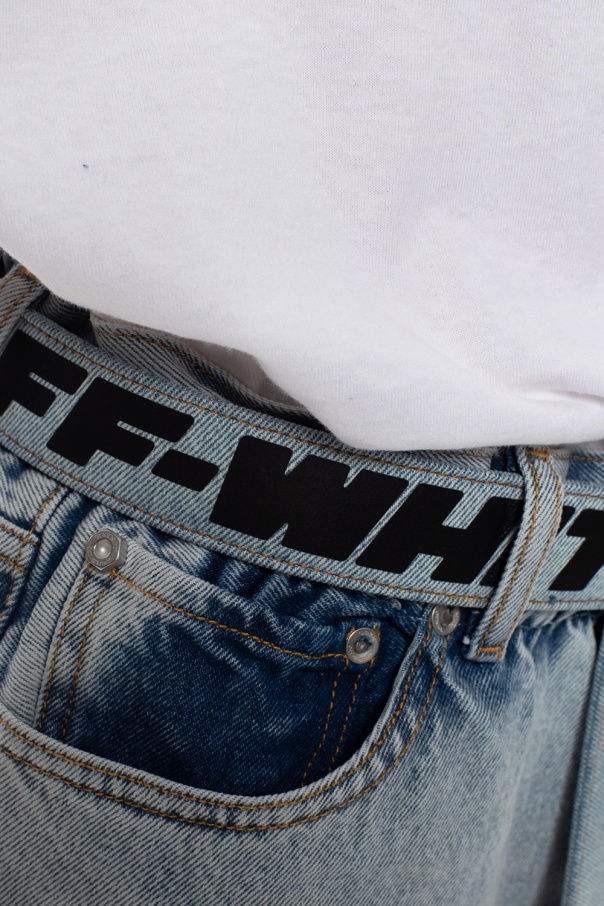 Light blue Jeans with logo Off - SchaferandweinerShops Japan
